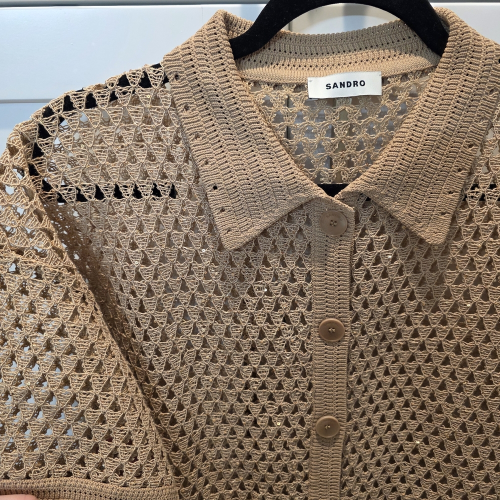 Sandro Open-knit Top - Picture 4 of 7